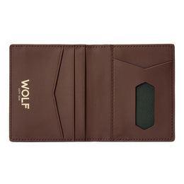 Wolf Signature Vegan Collection Brown ID Card Case