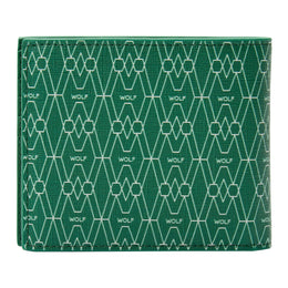Wolf Signature Vegan Collection Green Billfold Coin Wallet