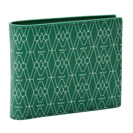Wolf Signature Vegan Collection Green Billfold Coin Wallet