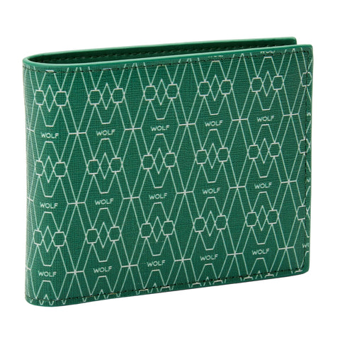 Wolf Signature Vegan Collection Green Billfold Coin Wallet