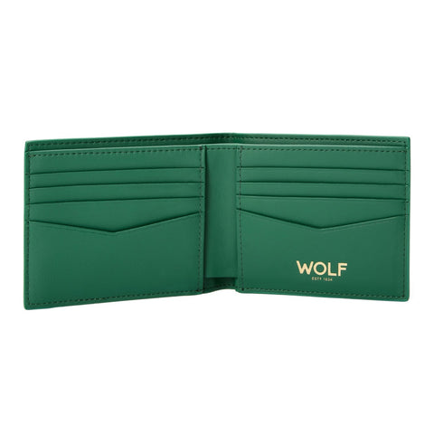 Wolf Signature Vegan Collection Green Billfold Wallet