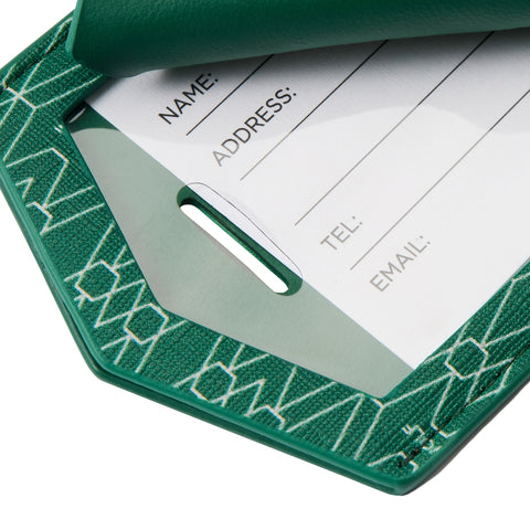 Wolf Signature Vegan Collection Green Luggage Tag