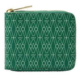 Wolf Signature Vegan Collection Green Range Zip Around Wallet, 776430