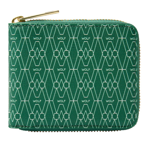 Wolf Signature Vegan Collection Green Range Zip Around Wallet, 776430