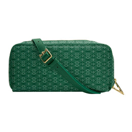 WOLF Signature Vegan Collection Green Travel Case