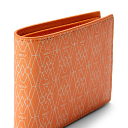 Wolf Signature Vegan Collection Orange Billfold Wallet
