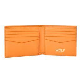 Wolf Signature Vegan Collection Orange Billfold Wallet