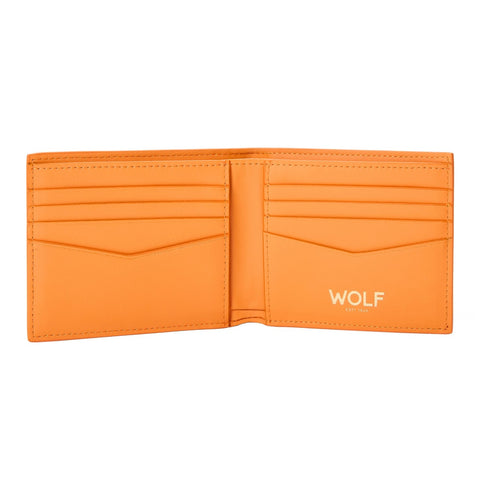 Wolf Signature Vegan Collection Orange Billfold Wallet