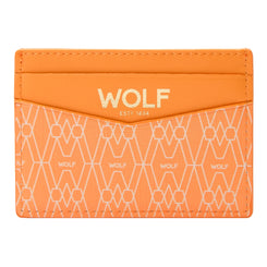 Wolf Signature Vegan Collection Orange Cardholder, 776239