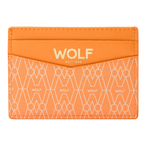 Wolf Signature Vegan Collection Orange Cardholder, 776239