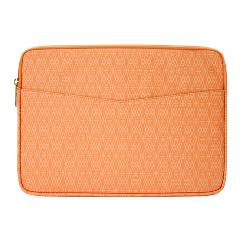 Wolf Signature Vegan Collection Orange Laptop Zip Case, 777339