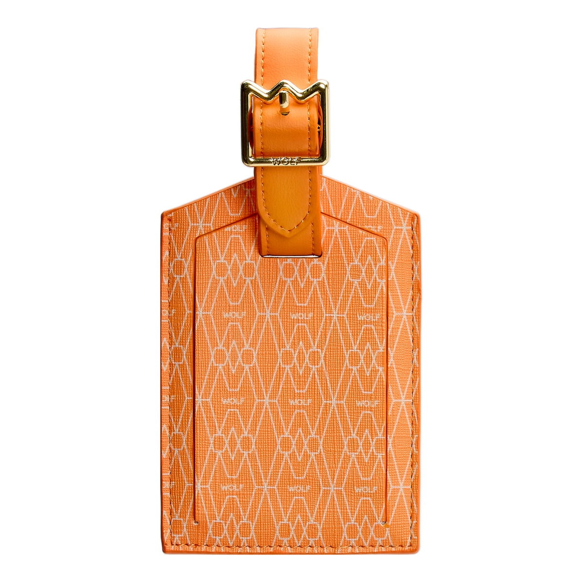 Wolf Signature Vegan Collection Orange Luggage Tag