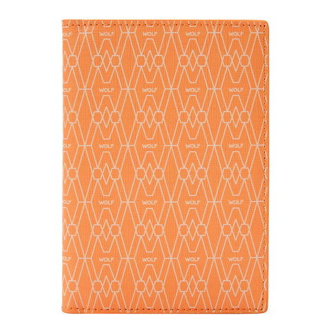 Wolf Signature Vegan Collection Orange Passport Sleeve, 776639