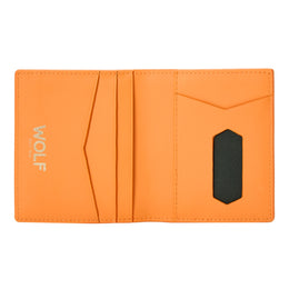 Wolf Signature Vegan Collection Orange Range ID Card Case