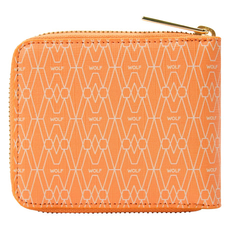 Wolf Signature Vegan Collection Orange Range Zip Around Wallet