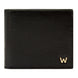 Wolf W Collection Leather Black Billfold Wallet, 774002