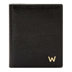 Wolf W Collection Leather Black ID Card Case, 774302