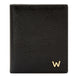 Wolf W Collection Leather Black ID Card Case, 774302
