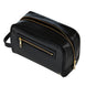 Wolf W Collection Leather Black Washbag