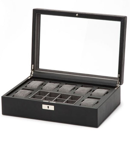 Wolf Watch Box Howard Black 465203