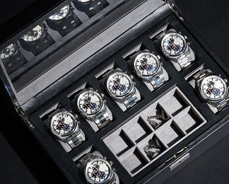 WOLF Watch Box Howard Black