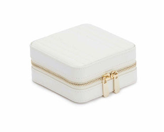 WOLF Jewellery Case Maria Zip Small White