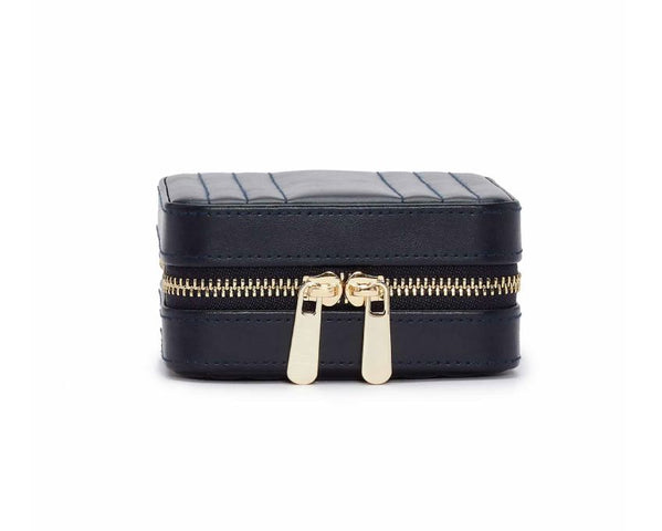 WOLF Jewellery Case Maria Zip Small Navy