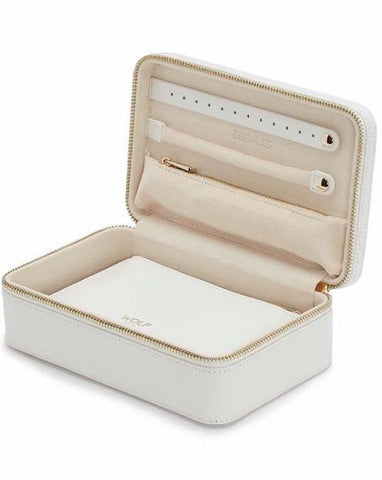 Wolf Jewellery Case Maria Zip Medium White 766353