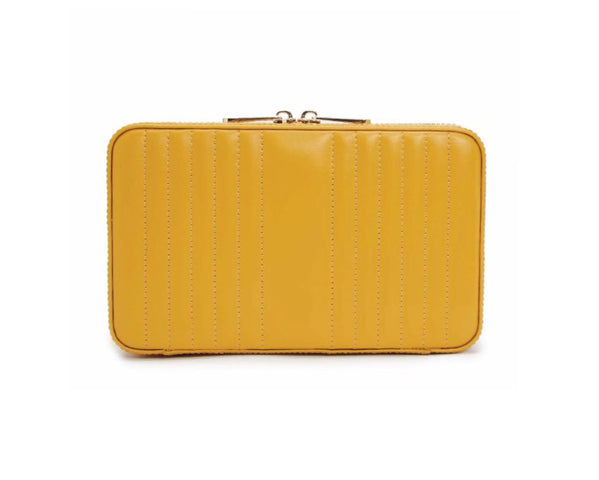 WOLF Jewellery Case Maria Zip Medium Musturd