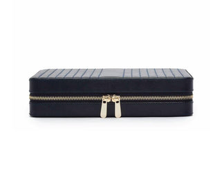 WOLF Jewellery Case Maria Zip Large Navy