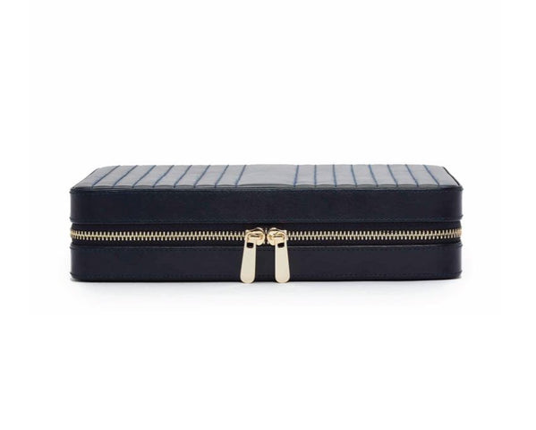 WOLF Jewellery Case Maria Zip Large Navy