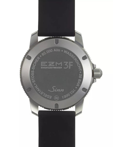 Sinn Watch EZM 3F Vintage Black With Red Seam